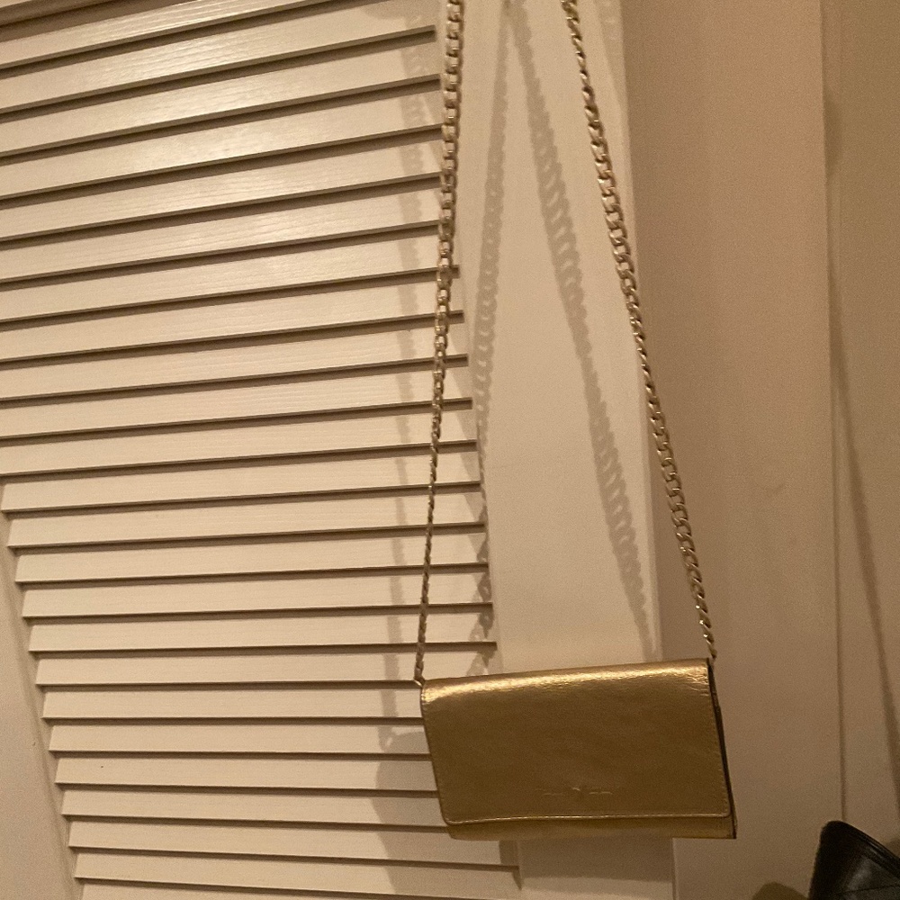 NWT Metallic J Crew Crossbody Wallet